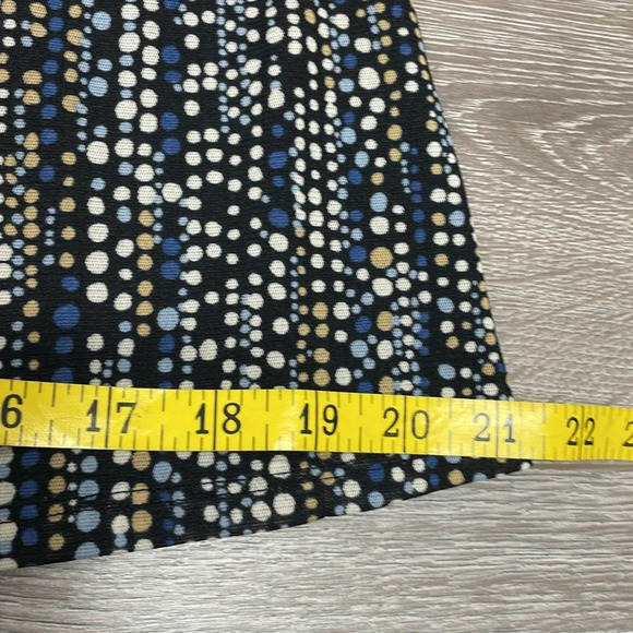 Nine & Co by Nine West 3/4 Sleeve Crossover V-Neck Polka Dot Blouse L - Picture 9 of 15